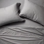 King 400 Thread Count Percale Sheet Set Dark Gray - Casaluna. Fixed Price $52.99.