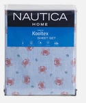 Nautica Home Crabs & Shells King Size Sheet Set - Kooltex Polyester Performance. Fixed Price $59.00.