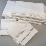 Frette Hotel Cruise King 6PC Duvet Cover Sheet Set Shams Embroidery Italy. Fixed Price $599.00.