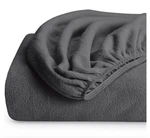 New Bare Home Super Soft Grey Polar Fleece Sheet Set Queen Size. Fixed Price $45.00.