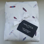 Nautica King Sheet Set Surfboards Coastal Beach Cotton Percale Blue White New. Fixed Price $69.99.