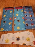 Lot 3 Nintendo Twin Flat Sheets Officially Licensed Blue Mario Bomb Kart. Fixed Price $17.50.