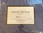 New Hotel Style Navy 500 T/c 100% Egyptian Cotton Full Sheet Set 18 Deep. Fixed Price $28.00.