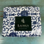 Ralph Lauren Porcelain Rosette Twin Flat Sheet Blue & White Nwt Sealed. Fixed Price $34.95.