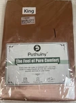 Pothuiny 6-PIECE King Satin Sheets Luxury Silky Champagne Bedding. Fixed Price $59.99.