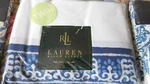 Ralph Lauren Seychelles Border Porcelain Blue Twin Flat SHEET-10 Available Nos. Fixed Price $69.99.