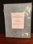 Cuddledown Sheet 400 Thread Count Scroll Jacquard Flat King Lake Blue New Discon. Fixed Price $89.00.