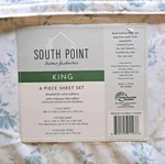 South Point King 6-PIECE Sheet Set 100% Polyester Microfiber Floral & Nature. Fixed Price $21.00.