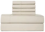 Juego De Sabanas King Size Con 4 Fundas Almohadas Beige 6 Piezas Set En Oferta. Fixed Price $85.75.