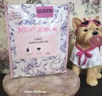 Betsey Johnson Lavender/purple Ballet Bows Ribbons Coquette Queen 6 Pc Sheet Set. Fixed Price $43.99.