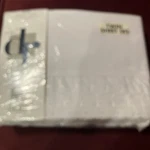 New Dan River White Lacetwin Sheet Set, No Iron, W/deep Pockets,guaranteed Fit. Fixed Price $36.00.
