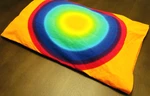 Ikea Blimp Tie Dye Cotton Orange Blue Green Yellow Pillowcase - Nice Retro Vhtf. Fixed Price $11.51.