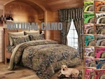 Natural Brown 6 Pc Full Size Sheets And Pillowcases Set Camouflage Woods. Fixed Price $40.45.