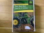 John Deere Twin Bed Skirt Brown Tractors And Farm Equipment. Fixed Price $10.00.