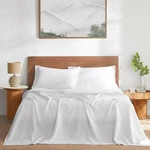 Linen Sheets Set King 4 Pcs 100% French Breathable White Dapu Pure Normandy Flat. Fixed Price $259.99.
