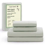 Lane Linen 100% Organic Cotton Sheets Queen Size Bed Set, Machine Wash Eco Fr.... Fixed Price $52.40.