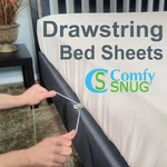 Comfy-snug Cal King Bed Sheet Set Microfiber Taupe Latex Hypoallergenic. Fixed Price $98.52.