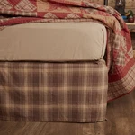 Rustic King Skirt Brown Inverted Pleats Dawson Star Bedroom Decor Vhc Brands. Fixed Price $55.95.