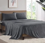 Urban Habitat Comfort Cool Jersey Knit Nylon Blend Sheet Set Queen Gray. Fixed Price $50.55.
