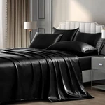 (6 Pcs) -silky SHEETS,1SATEEN SHEET+1SHEET 4 Pillowcases. Fixed Price $33.99.