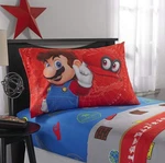 Super Mario Cap Off Standard Reversible Pillowcase. Fixed Price $24.95.