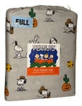 Peanuts Queen Sheet Set Snoopy Cowboy Western Pumpkin Jack Lantern Halloween *. Fixed Price $39.18.