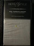 Hotel Style Solid Gray 600 Thread Count King Size Set Of 2 Pillowcases. Fixed Price $9.99.