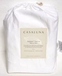 Casaluna Full Size 500 Tc Supima Sateen Sheet Set - Fresh White. Fixed Price $62.99.