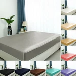 Satin Fitted Sheet, Silky 12" Deep Pocket Bed Soft Luxury. Fixed Price $20.22.