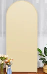 New Irenare Arch Backdrop Cover Spandex Fit Round Top Beige. Fixed Price $19.95.