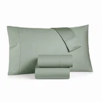 New Green Charter Club Damask Solid 550 Tc Supima Cotton Queen Sheet Set. Fixed Price $147.90.
