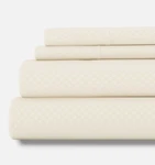 Ienjoy Home Ivory Expressed Embossed Checkered 4-PC. Sheet 'king Size Set. Fixed Price $27.54.