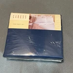 Caress Dusky Blue King Size Set Calif. Fitted & Flat Sheet-new. Fixed Price $58.09.