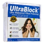 Ultrablock 2-PIECE Waterproof Pillow Protector (queen). Fixed Price $14.60.
