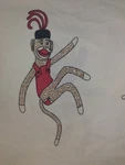 Rare!! The Vermont Country Store Sock Monkey King Sheet Set. Fixed Price $100.00.