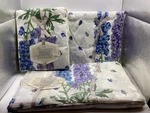 Vintage Wamsutta Delphinium No Iron Supercale Plus 200 Thread Queen Sheet Set 4. Fixed Price $120.00.