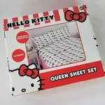 Hello Kitty Faces Colorful Bows The Day 4PC Queen Sheets Set Microfiber White. Fixed Price $31.47.