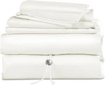 Cielocloud Queen Bed Sheet Set, 4PCS Fits 17" Mattress 100% Long-staple Cotton. Fixed Price $52.91.