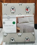 Huntington Home Winter Christmas Holiday Flannel Twin 3 Pc Sheet Set Sheep Lamb. Fixed Price $32.99.