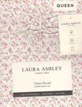 Laura Ashley Queen Sheet Set Evie Bubblegum Pink Floral 4PC Farmhouse Sage Green. Fixed Price $68.39.