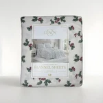 Lenox Queen 6-PIECE Cozy Soft & Warm 100% Cotton Holly Green Sheet Set Brand New. Fixed Price $38.00.