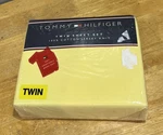 Tommy Hilfiger Twin Yellow Sheet Set 100% Cotton Jersey Knit New. Fixed Price $44.99.