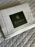 Vintage Ralph Lauren Twin Flat Sheet Solid White Usa Sealed Nos. Fixed Price $30.00.