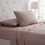 Bamboo Comfort 4 Piece Luxury 3 Line Embroidered Sheet Set - Taupe. Fixed Price $43.35.
