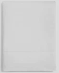 Hudson Park Italian Cuff Flat Sheet Queen White 600TC Cotton Percale Nwt. Fixed Price $80.99.