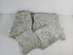 Waverly Garden Room King Sheet 4PCS Set Flat Fitted Cases Green Floral Vtg. Fixed Price $100.00.