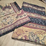 Vintage Fendi Bedding King Fitted Sheet & 2 Pillowcases Micro Mosaic Floral. Fixed Price $115.00.
