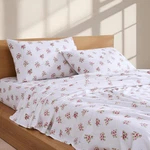 King Size 4-PIECE Flannel Sheet Set, 100% Cotton, Brushed Finish, Deep Po. Fixed Price $72.99.
