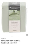 Koolaburra By Ugg King Size 100% Cotton Koolapure Green Color Set. Fixed Price $30.00.