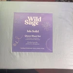 Wild Sage Isla Solid Queen Sheet Set Color (strato Blue) New In Unopened Package. Fixed Price $49.99.